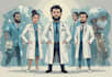 do vector design of doctor characters illustration