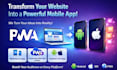 convert website to mobile app or progressive web app pwa