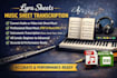 transcribe transpose and engrave your piano transcription into music sheet