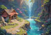 design 2d game concept art background and environment