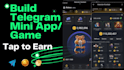 build telegram mini app telegram mini game tapswap bot hamster kombat clone