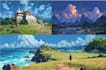 draw a natural landscape and background illustration