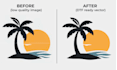 quickly vectorize your design for dtf printing