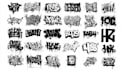 do typography, graffiti, lettering, and text logo design