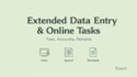 do simple data entry and online tasks