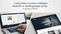build custom hubspot website, landing page using hubspot cms