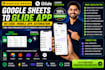 convert google sheets to glide app no code mobile app glide automation