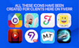 create a custom app logo or icon design
