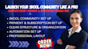 do skool community setup organize skool community payment and automation setup