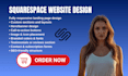 design squarespace real estate, booking website and odoo website