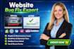 fix shopify webflow wordpress elementor website bug fix woocommerce theme errors
