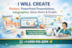 handle posters, pdf conversion, powerpoint presentations, fishbone diagrams