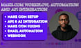 made com automation, make com, make automation, api integration, fix make com