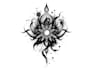 custom an abstract black tattoo design