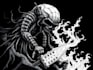 create a black and white tattoo design