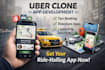 develop an uber clone taxi booking, rideshare carpooling app