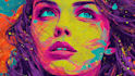 create psychedelic trippy pop art poster cover