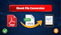 professional ebook formatting convert PDF to epub, kindle