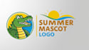 design summer mascot crocodile logo