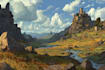 design detailed fantasy landscapes