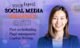 be your social media manager, insta manager, and content writer