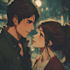 make a anime couple character art anime style