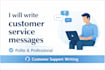 write and fix customer service messages for ecommerce