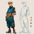 design a character anime