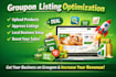 create upload approve local business product on groupon optimize groupon listing