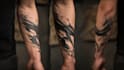 custom an abstract black tattoo design