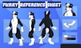 draw furry art reference sheet, fursona character ref sheet furry nsfw ref sheet