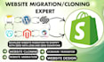website migration migrate wix wordpress magento squarespace godaddy to shopify