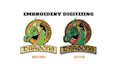 do embroidery digitizing logo into dst pes emb files