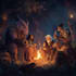 design an your dnd group party illustration