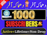 provide youtube non drop subscribers