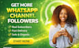 promote your whatsapp channel and grow followers