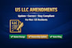 llc amendment, llc dissolution, llc reinstatement, llc address change