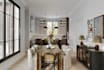 transitioned 3d room into stylized interior design,unit house rendering,skp file