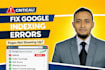 fix google search console and indexing issues