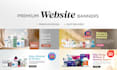 custom premium website banner designs, urgently