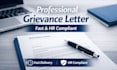 write a formal workplace complaint letter that gets HR result