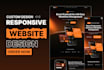 do full stack website, custom website development as front end developer