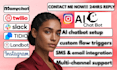 create a smart ai chatbot using manychat landbot twilio tidio