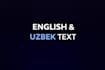 proofread and edit your english or uzbek text professionally