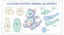 create custom plushie sewing patterns soft toy stuffed animal design blueprints
