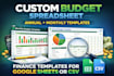 create a custom excel spreadsheet template, budget planner google sheets csv