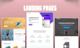 design or redesign a high converting landing pages