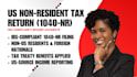 prepare your US non resident tax return form 1040nr