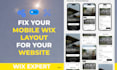 fix your wix mobile layout, overlapping elements and broken design