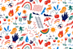 do doodle wall art, mural and decal for your buisness